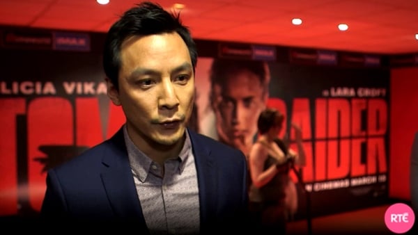 Daniel Wu at the Tomb Raider premiere in Dublin on Monday night