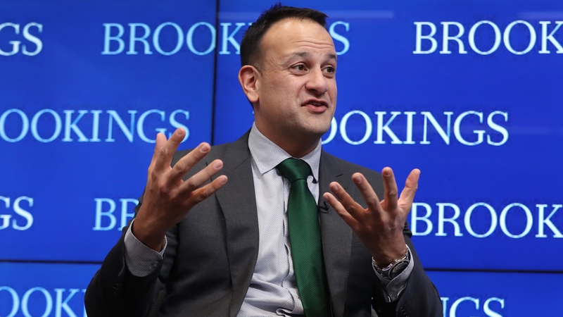 Taoiseach Leo Varadkar takes questions from the floor after giving a speech at the Brookings Institute in Washington