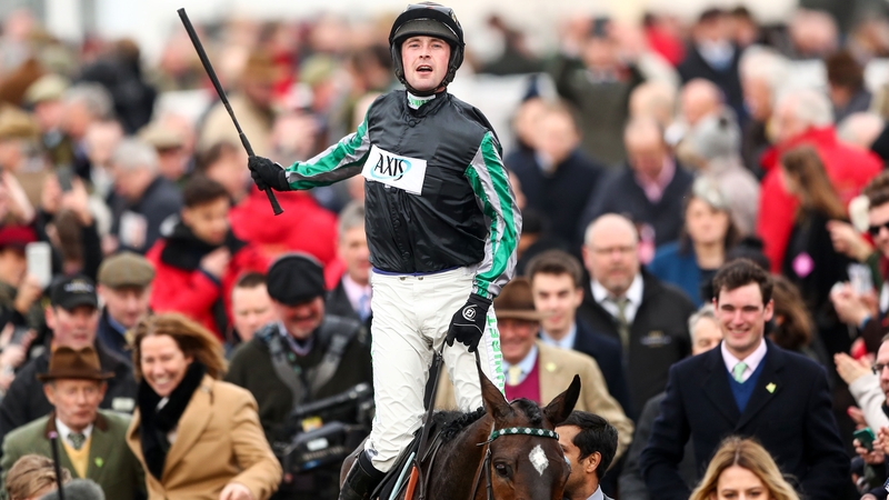 Nico de Boinville onboard Altior celebrates winning