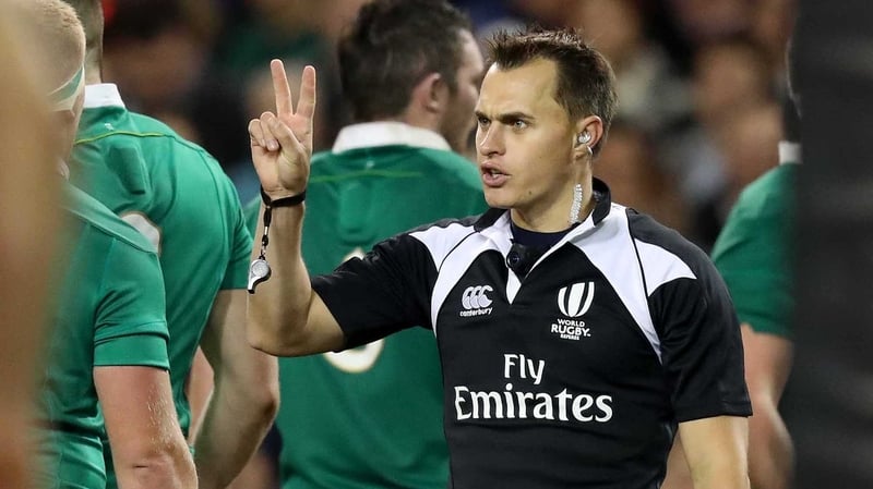 Marius Van der Westhuizen refereed Ireland v Canada in 2016