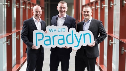 Paradyn's COO Paul Casey, CEO Cillian McCarthy and CTO Rob Norton