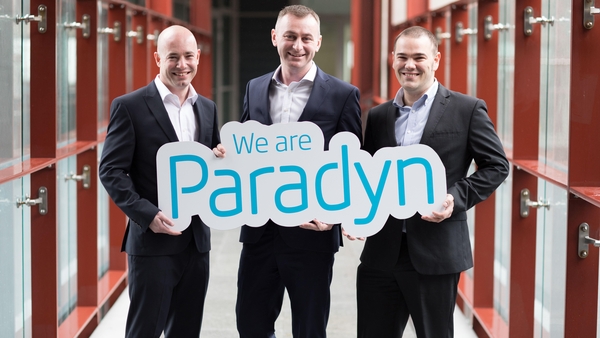Paradyn's COO Paul Casey, CEO Cillian McCarthy and CTO Rob Norton