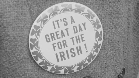 St Patrick's Day Badge New York (1968)