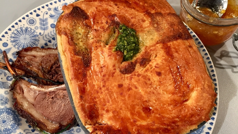 Kevin Dundon's Roasted Rack of Lamb with Marmalade Crust & Potato Pie