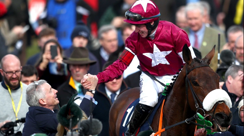 Jack Kennedy celebrates aboard Shattered Love