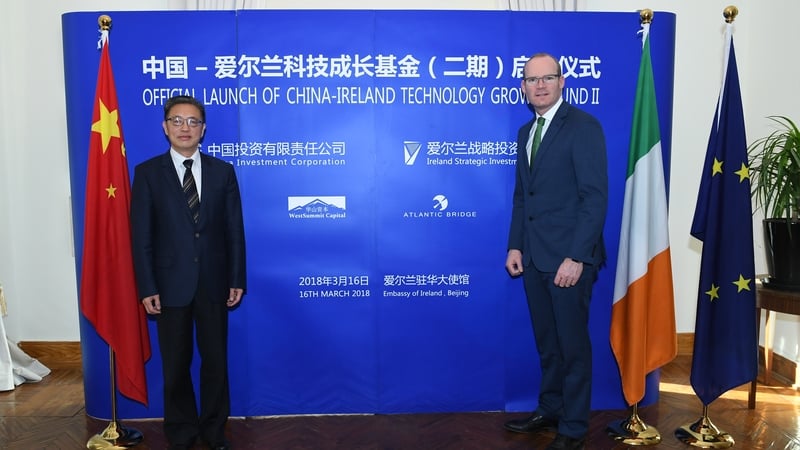 Vice Chairman and President of CIC Tu Guangshao and
Tánaiste Simon Coveney launched the new fund in Beijing today