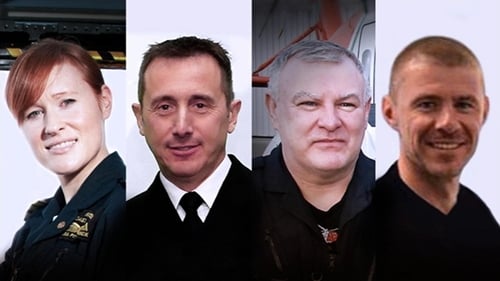 The bodies of Dara Fitzpatrick and Mark Duffy were recovered following the crash, the bodies of Paul Ormsby and Ciarán Smith have not been located