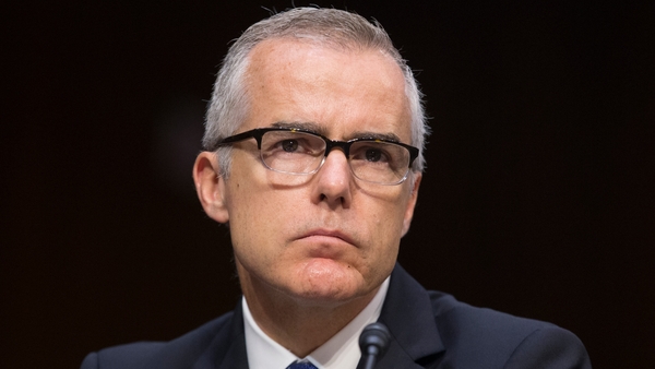 Andrew McCabe served as deputy director of the FBI from February 2016 to March 2018