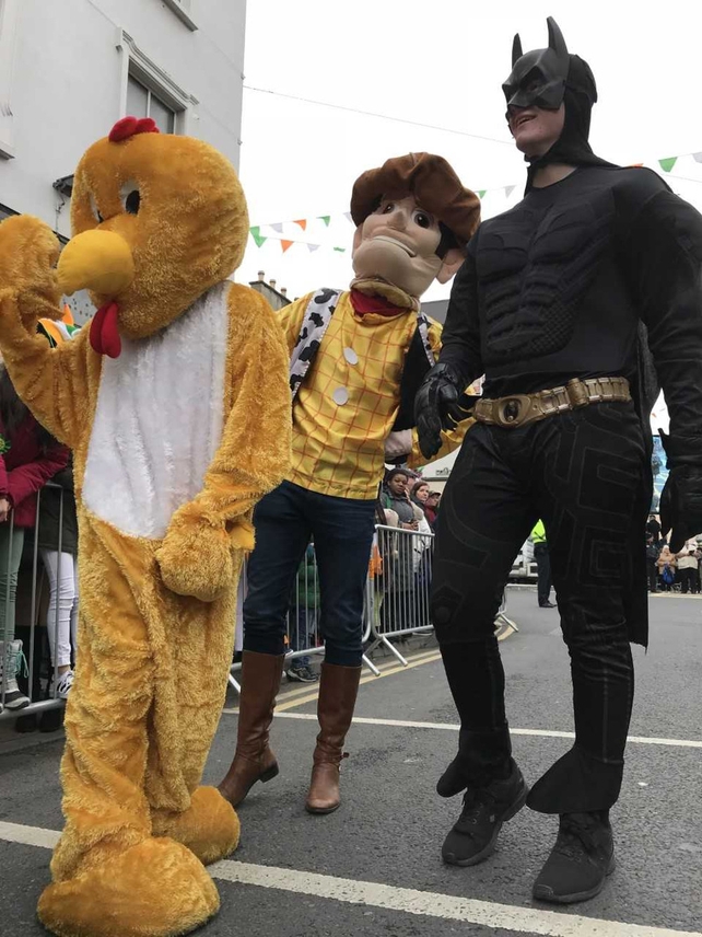 It takes all sorts...some colourful characters at the parade in Tralee, Co Kerry
