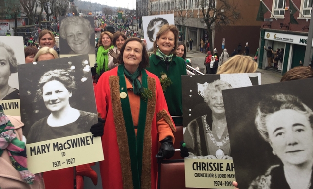 Women in politics who have represented Cork at national and local level are leading this year's Cork parade