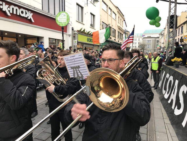 A marching band in the Killarney parade
