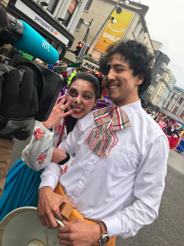 A marriage proposal in the middle of Cork's parade.. 
And yes, Loriana said yes to Luis!