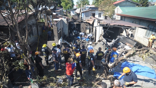 The plane was carrying five people, including the pilot