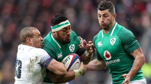 Bundee Aki on the charge