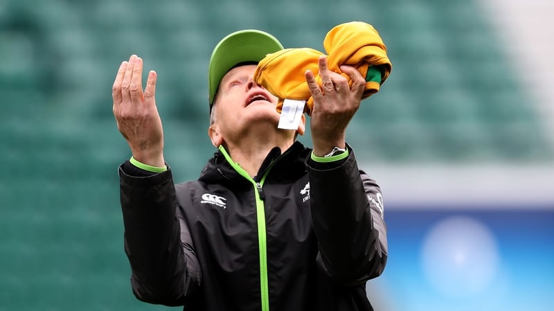 The Ireland head coach looks to the skies