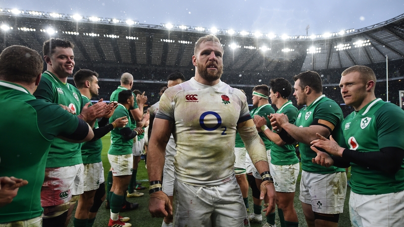 James Haskell - feted as one of England's better performers - departs for the dressing room after his side's 24-15 loss to Ireland