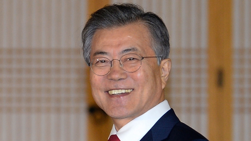 President Moon said the summits should aim for a 'complete end' to the nuclear threat on the Korean peninsula