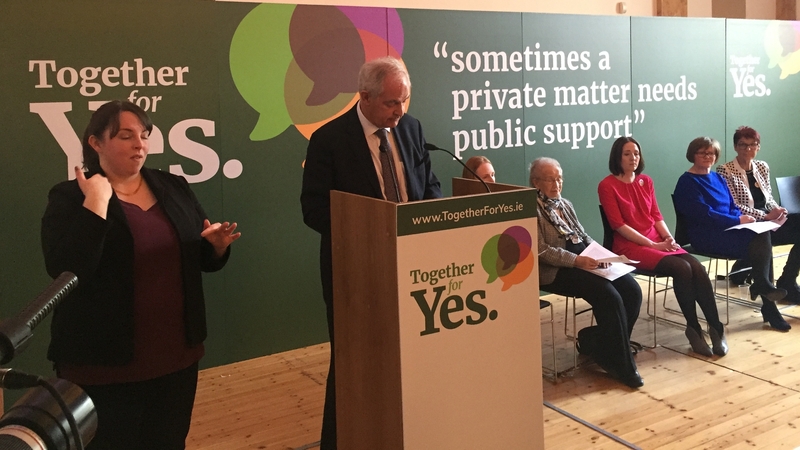 Peter Boylan was speaking at the launch this morning of the 'Together for Yes' campaign