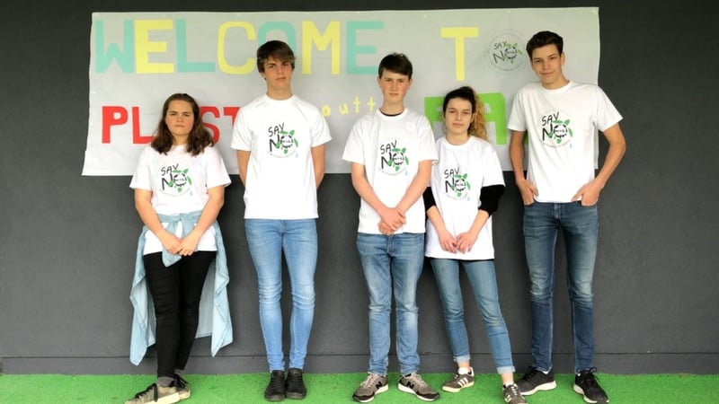 Transition year students from Newpark Comprehensive School