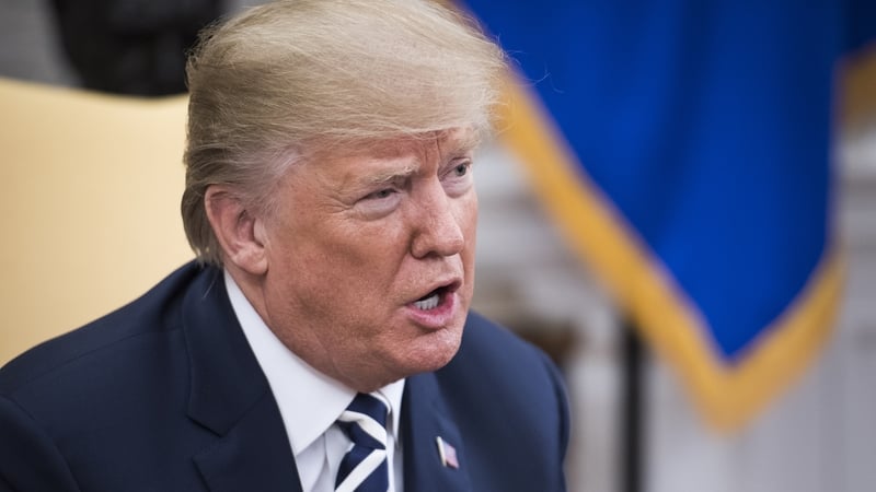 Mr Trump told reporters at the White House: "We are going to be doing things militarily"