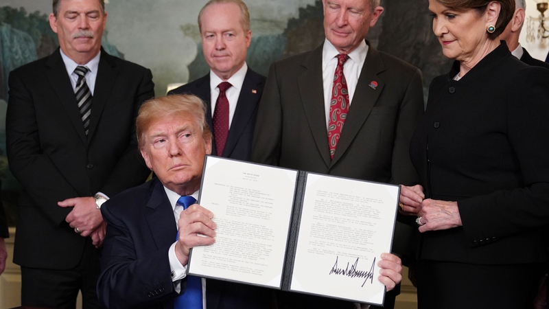 Donald Trump said the deficit with China is 'out of control'