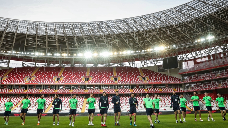 The Republic of Ireland train in Antalya ahead of Friday's friendly against Turkey