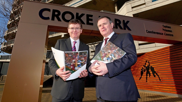 New GAA director general Tom Ryan (left) alongside Croke Park stadium director Peter McKenna