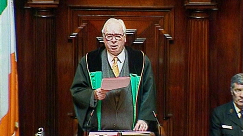 Seán Treacy was Ceann Comhairle from 1973-1977 and from 1987-1997