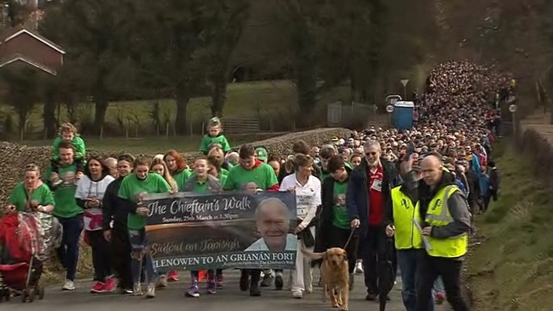 Thousands of people turned out for the charity walk, the proceeds of which will go towards amyloidosis research