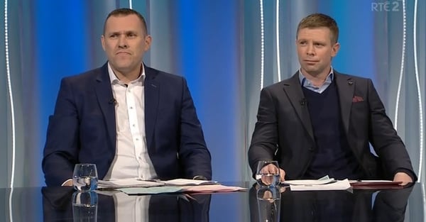 Ciaran Whelan (L) and and Tomás Ó Sé