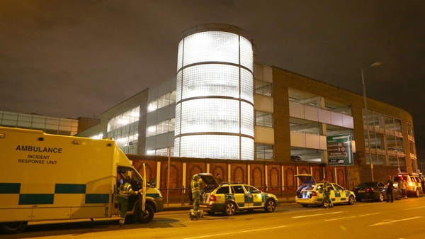 Police responded within minutes but fire crews were kept away