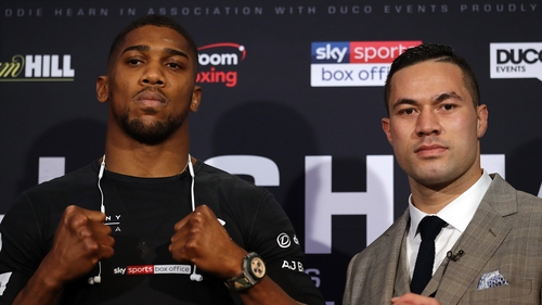 Anthony Joshua weighed 17st 4lbs 2oz ahead of his bout with Joseph Parker