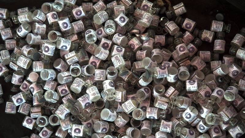 Container for the oral cholera vaccine distributed in the Thainkhali refugee camp in Bangladesh. Photo: Paula Bronstein/Getty Images
