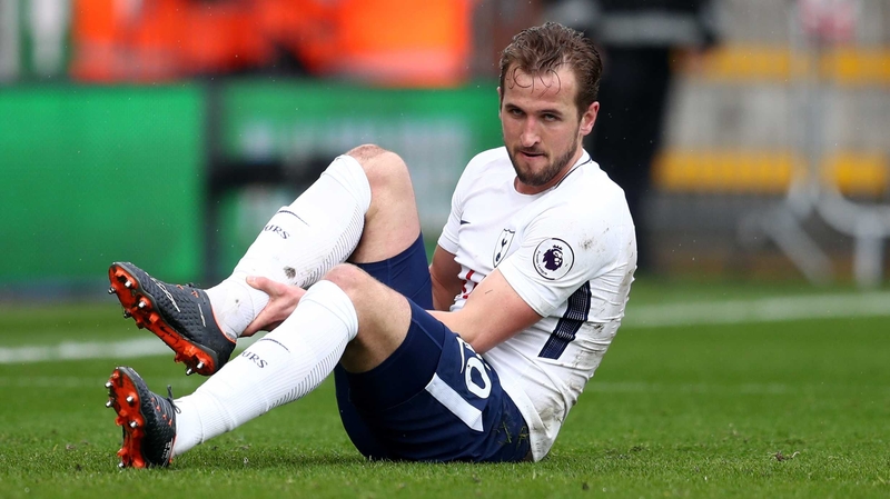 Harry Kane suffered the ankle injury against Bournemouth