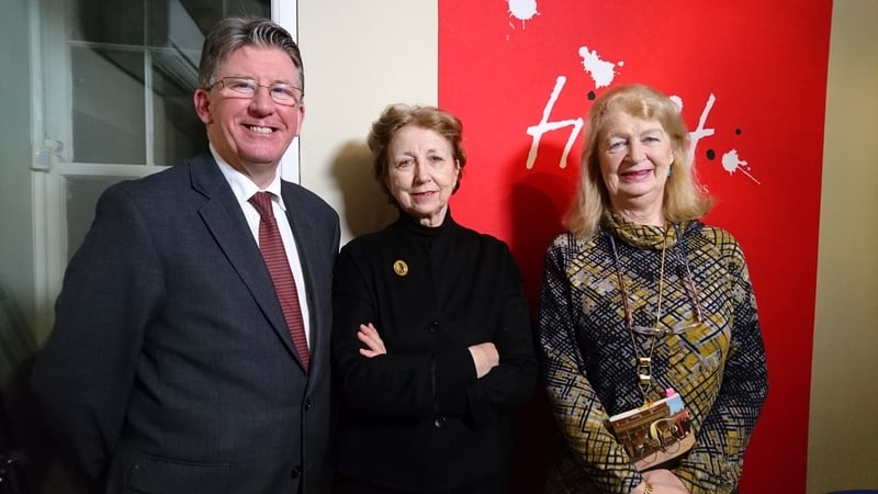Jim Lucey (L) and Jean O Brien (R) join Olivia O Leary (centre) on this week's Poetry Programme