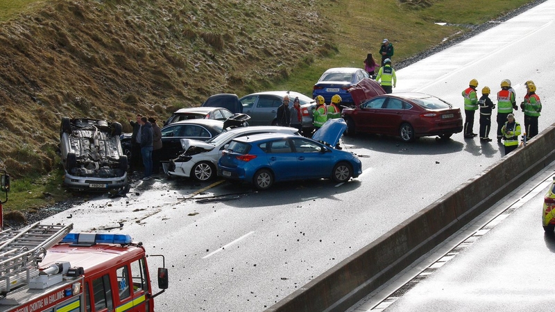 Gardaí and emergency services are at the scene of the collision