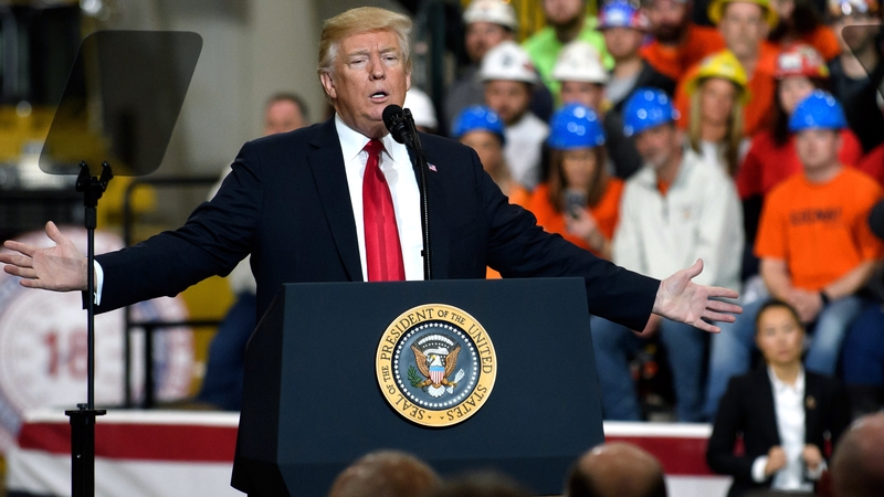 Donald Trump said the US Trade Representative had determined that China 'has repeatedly engaged in practices to unfairly obtain America's intellectual property'