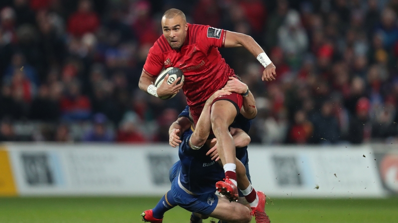 Simon Zebo is back for Munster