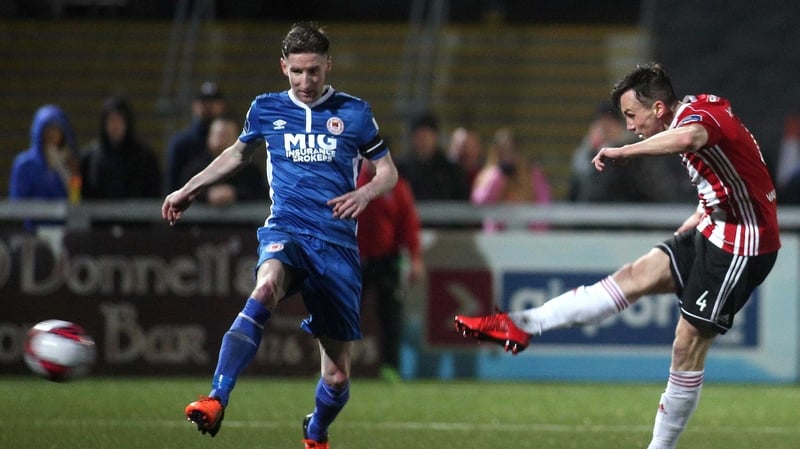 Aaron McEneff fires home Derry's second