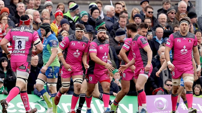Gloucester's James Hanson celebrates