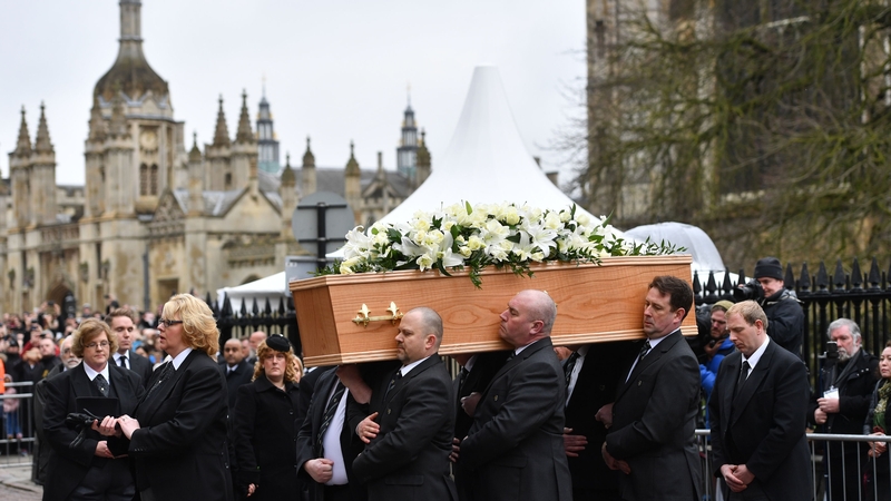 Stephen Hawking died at his Cambridge home on 14 March at the age of 76