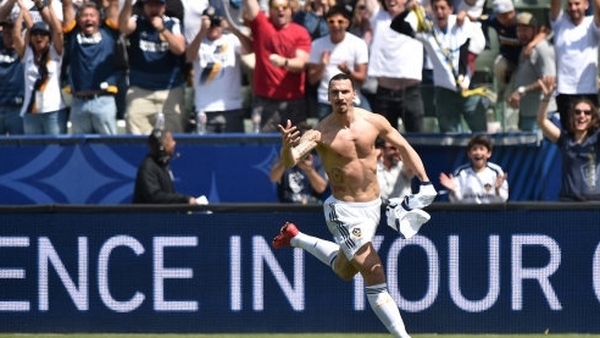 Zlatan scored just minutes after his introduction.