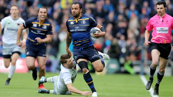 Isa Nacewa setting up Leinster's opening try for Ringrose