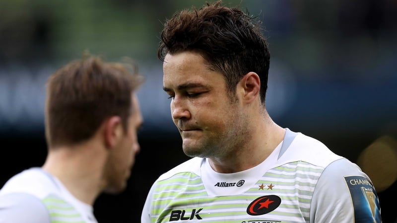 A dejected Brad Barritt at the Aviva Stadium