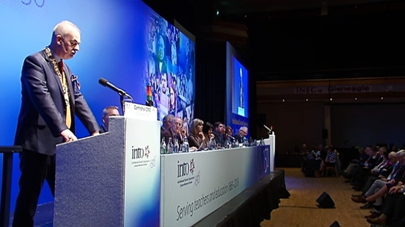 INTO President John Boyle earlier told the conference that equal pay was the union's priority