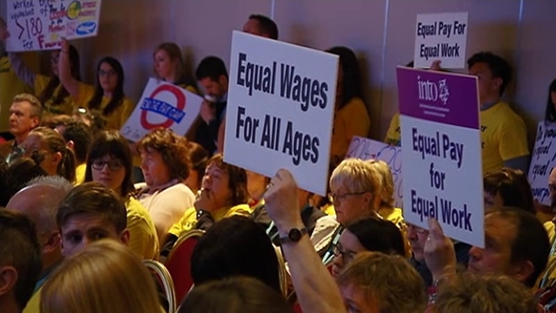 Teachers at the INTO conference called for equal pay