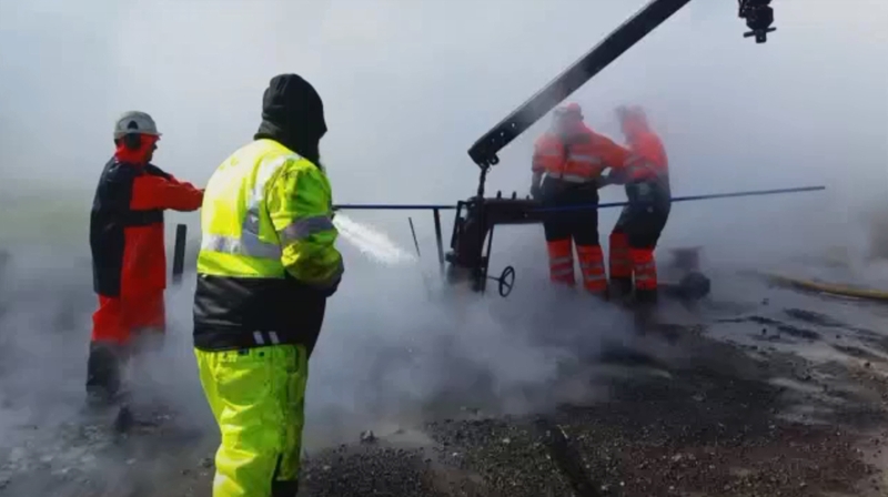 The water from the borehole could heat every residential building in the nearby town of Saudarkrokur - but another borehole already does that