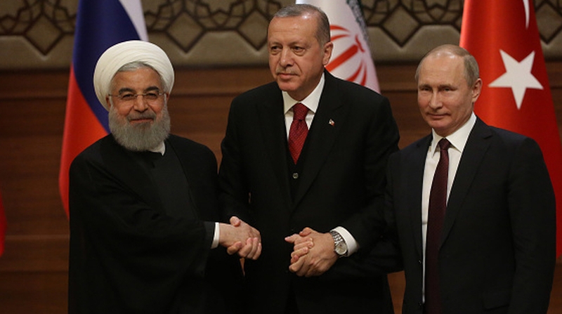 The three leaders insist their talks are not an alternative to a UN backed Syria peace plan