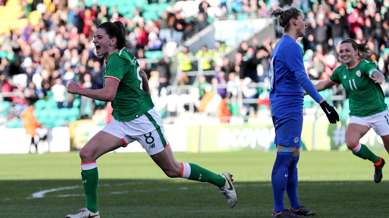 Leanne Kiernan opened the scoring for Ireland