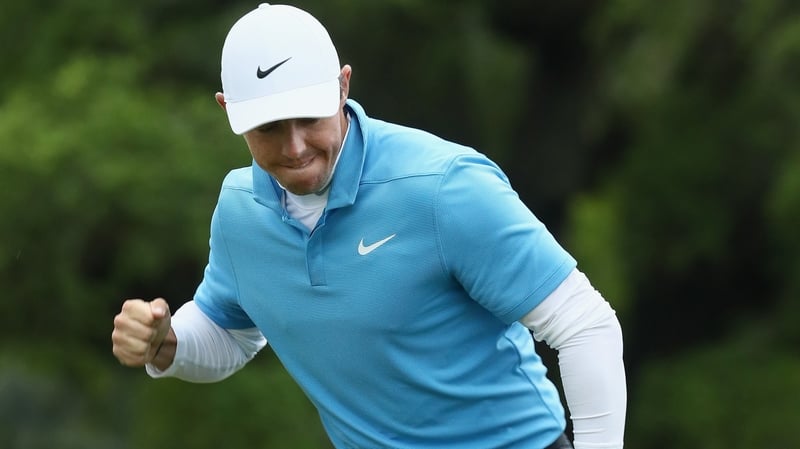 Rory McIlroy is three shots off the lead